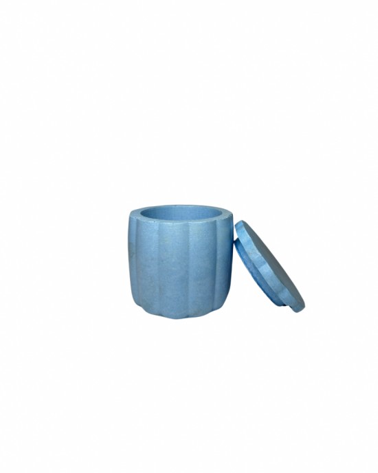 Flower Pot Mum Kabı (Mavi)