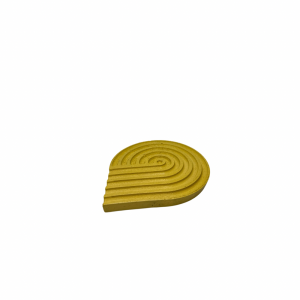 GeoDrop Pot Bardak Altlığı (Sarı)