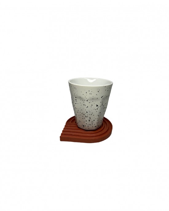 GeoDrop Pot Bardak Altlığı (Kırmızı)